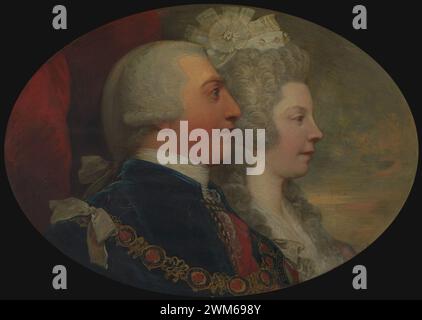 Benjamin West (1738-1820) - George III et la reine Charlotte Banque D'Images