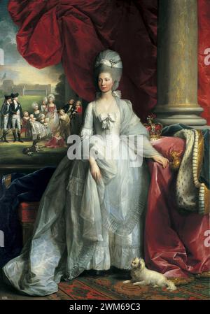 Benjamin West (1738-1820) - Reine Charlotte (1744-1818) Banque D'Images