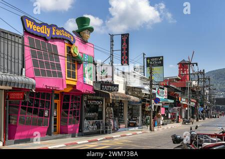 Bangla Road, Patong Beach, Phuket, Thaïlande Banque D'Images