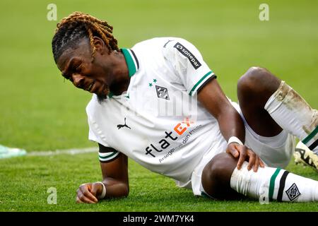 Moenchengladbach, Deutschland, Allemagne 1. Fussball Bundesliga, 23.Spieltag, Borussia Moenchengladbach : VFL Bochum 5:2 24. 02. 2024 im Borussia Park in Moenchengladbach Kouadio KONE (MG) photo : Norbert Schmidt, Duesseldorf Banque D'Images