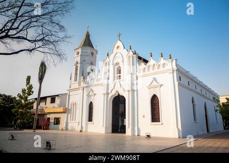 Église Saint Josèphe, patrimoine architectural de Colombie et lieu où le prix Nobel de littérature colombienne Gabriel Garcia Marquez a été baptisé Banque D'Images