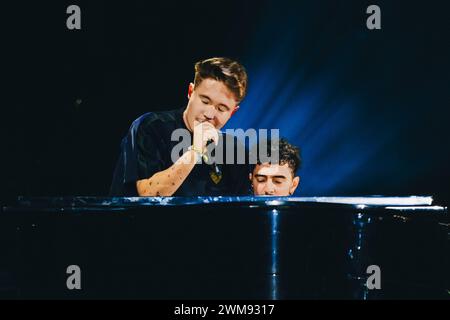 Milan, Italie. 25 février 2024. Alfa en concert au Mediolanum Forum, Milan, Italie. Crédits : Marco Arici/Alamy Live news Banque D'Images