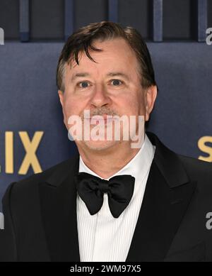 Los Angeles, États-Unis. 24 février 2024. Los Angeles, États-Unis. 24 février 2024. Jeremy Swift assiste à la 30e édition annuelle des SAG Awards au Shrine Auditorium and Expo Hall de Los Angeles, Californie, le samedi 24 février 2023. Photo de Chris Chew/UPI crédit : UPI/Alamy Live News crédit : UPI/Alamy Live News Banque D'Images