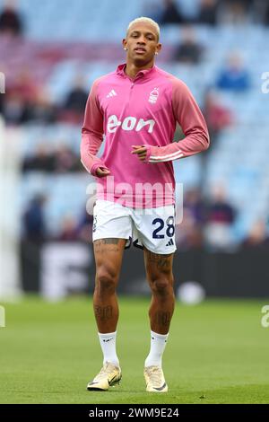 Birmingham, Royaume-Uni. 24 février 2024. Danilo de Nottingham Forest lors du match de premier League à Villa Park, Birmingham. Le crédit photo devrait se lire : Gary Oakley/Sportimage crédit : Sportimage Ltd/Alamy Live News Banque D'Images