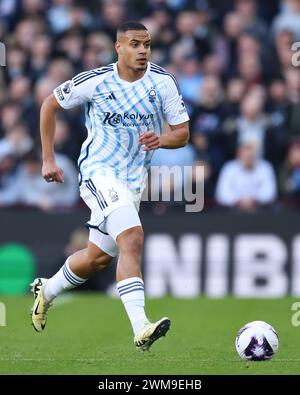 Birmingham, Royaume-Uni. 24 février 2024. Murillo de Nottingham Forest pendant le match de premier League à Villa Park, Birmingham. Le crédit photo devrait se lire : Gary Oakley/Sportimage crédit : Sportimage Ltd/Alamy Live News Banque D'Images