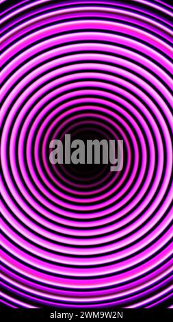 Fond abstrait entonnoir violet spirale néon Banque D'Images