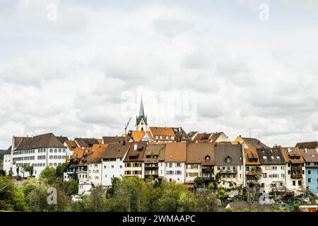 Vieille ville historique, Engen, Hegau, quartier de Constance, lac de Constance, Bade-Wuertemberg, Allemagne Banque D'Images