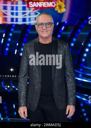 Rome, Italie. 24 février 2024. Rome, Rai ex Dear studios, émission finale 'Tale e Quale Sanremo'. Sur la photo : Giorgio Panariello crédit : Agence photo indépendante/Alamy Live News Banque D'Images