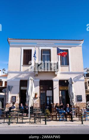 Grèce, Golfe Saronique, Western Sporades, Aegina sur 2023-01-13. L'île d'Egine dans le golfe Saronique, une ville athénienne au coeur de la mer Égée se Banque D'Images