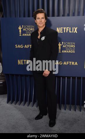 Los Angeles, États-Unis. 24 février 2024. Matt Bomer arrive à la 30e édition annuelle des SAG Awards au Shrine Auditorium le 24 février 2024 à Los Angeles, CA. © OConnor-Arroyo/AFF-USA.com crédit : AFF/Alamy Live News Banque D'Images