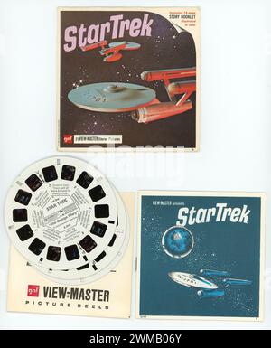 GAF View-Master 21 images stéréo pour l'épisode 1968 The Omega Glory de la série télévisée américaine STAR TREK scénariste / producteur GENE RODDENBERRY Paramount Television Banque D'Images