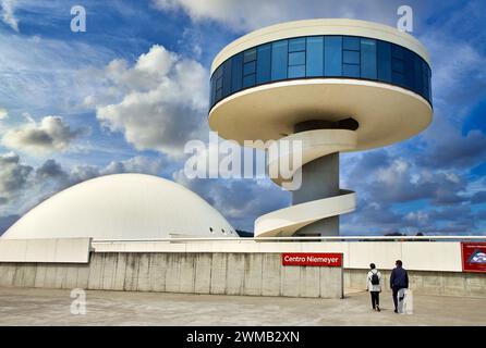 Centre Culturel International Oscar Niemeyer Avilés, dans les Asturies, Espagne, Europe Banque D'Images