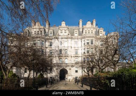 Entrée du Middle Temple sur Victoria Embankment, Londres, Angleterre Banque D'Images