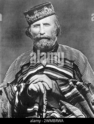 Giuseppe Garibaldi, Giuseppe Maria Garibaldi (1807 – 1882) général italien Banque D'Images