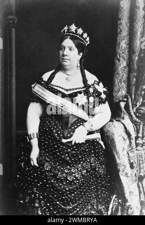 Reine Isabelle II (1830 – 1904) Reine d'Espagne 1833 - 1868. Banque D'Images