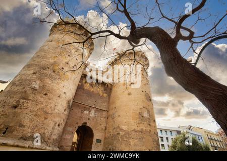Torres de Quart. Valence. Communauté de Valence. L'Espagne. Banque D'Images