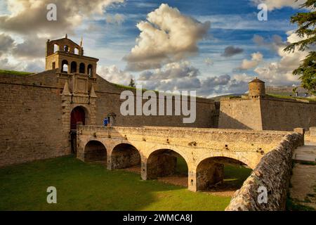 La Ciudadela, citadelle, Château de St Peter, Jaca, Huesca, Aragón, Espagne province, Europe Banque D'Images