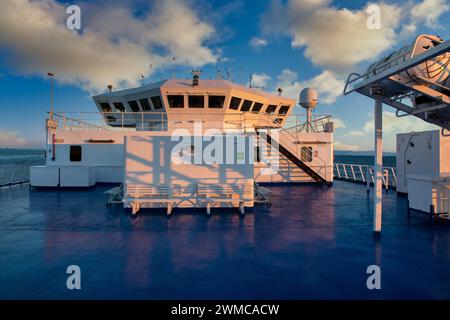 Traversée du Détroit de Gibraltar, du Maroc à l'Espagne, l'Afrique, l'Europe Banque D'Images