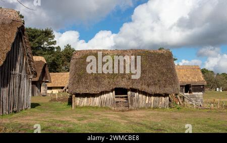 West Stow Anglo-Saxon Village Suffolk Banque D'Images
