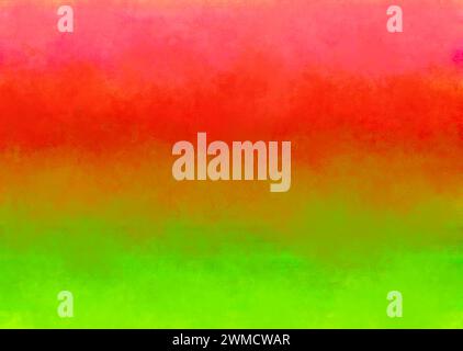 dégradé de dessin abstrait transition du vert au rouge, par flou lisse entre les couleurs du dégradé Banque D'Images
