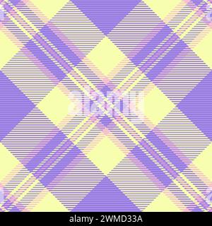 Textile de fond de tissu de motif vectoriel à carreaux avec un tartan de texture à carreaux sans couture dans l'indigo et les couleurs claires. Illustration de Vecteur