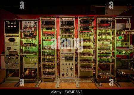 Working Replica, un remake de Manchester Baby, également appelé Small-Scale Experimental machine (SSEM) au Science and Industry Museum Banque D'Images