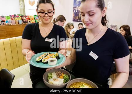 Merida Mexico, Xcumpich Calle 20A, Kim's House restaurants restaurant coréen manger à l'extérieur, café décontracté cafés bistros nourriture, busin d'affaires Banque D'Images