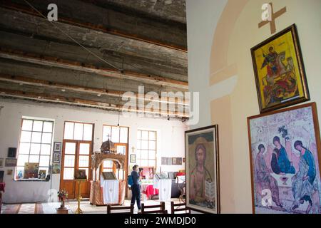 Christlich orthodoxe Kirche im Weltkulturerbe Berat, albanais Banque D'Images