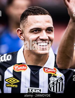 Sao Paulo, Brésil. 25 février 2024. SP - SAO PAULO - 02/25/2024 - PAULISTA 2024, SANTOS (photo Abner Dourado/AGIF/Sipa USA) crédit : Sipa USA/Alamy Live News Banque D'Images