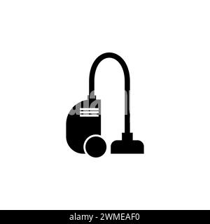Icône vectorielle plate pour aspirateur. Symbole solide simple isolé sur fond blanc Illustration de Vecteur