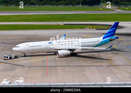 Airbus A330 de Garuda Indonesia Airlines. Avion A330-300 de la compagnie aérienne indonésienne Garuda Indonesia. Avion A333. Banque D'Images