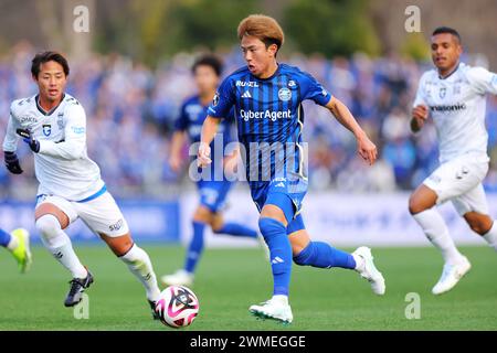 Machida Gion Stadium, Tokyo, Japon. 24 février 2024. Yu Hirakawa (Zelvia), 24 FÉVRIER 2024 - Football/Football : 2024 J1 League match entre le FC Machida Zelvia 1-1 Gamba Osaka au Machida Gion Stadium, Tokyo, Japon. Crédit : Naoki Nishimura/AFLO SPORT/Alamy Live News Banque D'Images