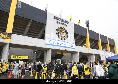 Stade Sankyo Frontier Kashiwa, Chiba, Japon. 25 février 2024. Sankyo Frontier Kashiwa Stadium/vue générale, 25 FÉVRIER 2024 - Football/Football : 2024 J1 League match entre Kashiwa Reysol 1-1 Kyoto Sanga F.C. au Sankyo Frontier Kashiwa Stadium, Chiba, Japon. Crédit : AFLO SPORT/Alamy Live News Banque D'Images
