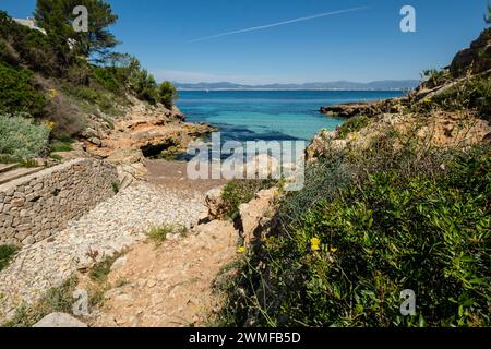 Fort de Calo, - Calo de la Reina -, Llucmajor, Majorque, Iles Baléares, Espagne Banque D'Images