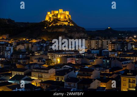 Château de Monzón, château-forteresse d'origine musulmane, Monzón Huesca, Espagne Banque D'Images