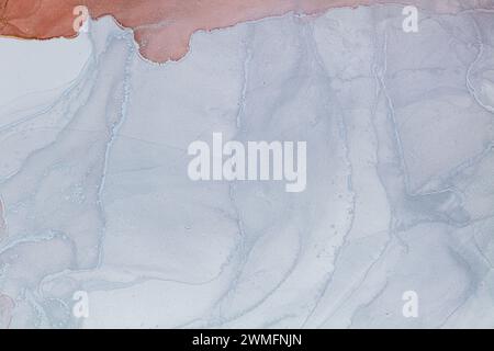 Peinture à l'encre d'alcool luxueuse. Conception de texture de marbre liquide. Fond de marbre abstrait moderne. Banque D'Images