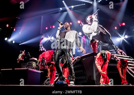 Copenhague, Danemark. 25 février 2024. Le chanteur, compositeur et danseur américain Jason Derulo donne un concert à la Royal Arena de Copenhague. (Crédit photo : Gonzales photo/Alamy Live News Banque D'Images