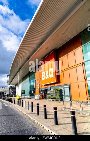 Extérieur du magasin d'amélioration de la maison B&Q à North Greenwich, Londres, Angleterre Banque D'Images