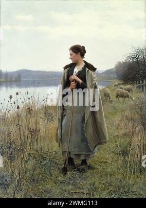 Chevalier Daniel Ridgway - la bergère de Rolleboise Banque D'Images