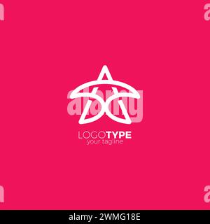 Symbole logo étoile. Logo lettre A. Logo Premium Illustration de Vecteur