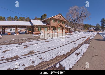 Gare ferroviaire historique du Grand Canyon Banque D'Images