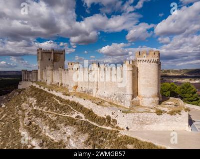 Peñafiel, province de Valladolid, Castilla y León, Espagne Banque D'Images