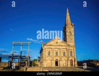 Besakana chappel, église dans le centre historique du palais royal complexe Rova d'Antananarivo, Madagascar Banque D'Images