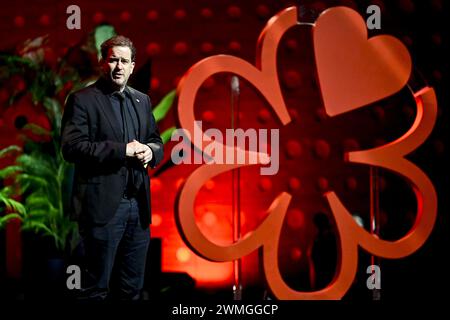 Anvers, Belgique. 26 février 2024. Alex Verhoeve, Directeur Michelin Benelux en photo lors de la présentation de la nouvelle édition du guide Michelin 2024 des restaurants et hôtels pour la Belgique et le Luxembourg, à Anvers, lundi 26 février 2024. BELGA PHOTO DIRK WAEM crédit : Belga News Agency/Alamy Live News Banque D'Images