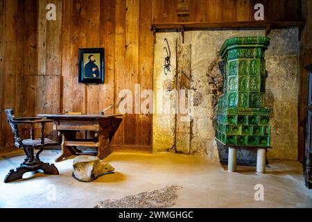 Die Lutherstube in der Wartburg in Eisenach, Thüringen, Deutschland | The Luther Room at Wartburg Castle in Eisenach, Thuringe, Allemagne Banque D'Images