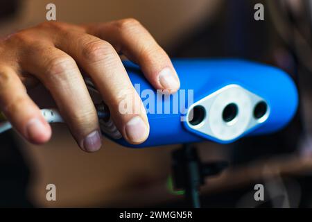 scanner 3d pour capturer des objets tridimensionnels en détail pour l'impression 3d. Banque D'Images