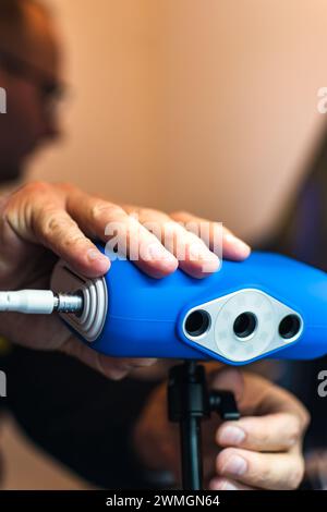 scanner 3d pour capturer des objets tridimensionnels en détail pour l'impression 3d. Banque D'Images