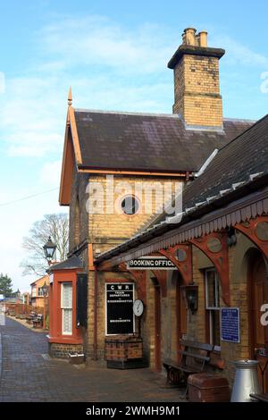 Gare d'Arley sur la ligne de chemin de fer de la vallée de Severn, Worcestershire, Angleterre, Royaume-Uni. Banque D'Images