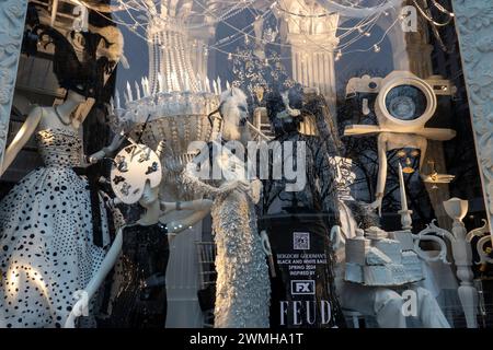 Bergdorf Goodman vitrine, 2024, New York, États-Unis Banque D'Images