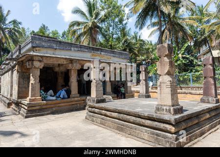 L'ancien temple Jain dans le Sultan Bathery Wayanad Kerala Inde Banque D'Images